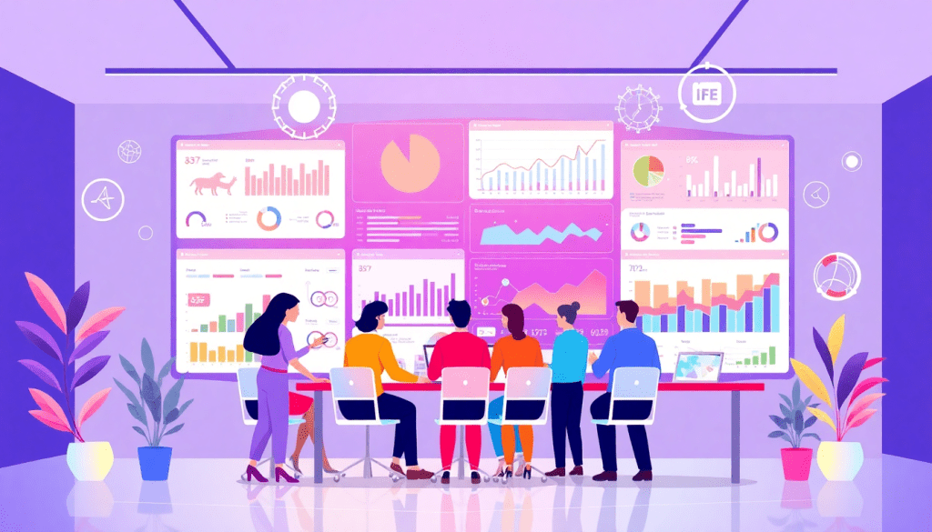 AI data visualization tool for marketing teams showcasing automated dashboard creation, cross-channel performance tracking, and campaign performance insights with TapClicks AI platform.