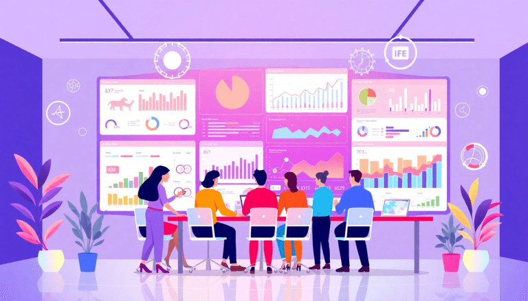 AI data visualization tool for marketing teams showcasing automated dashboard creation, cross-channel performance tracking, and campaign performance insights with TapClicks AI platform.