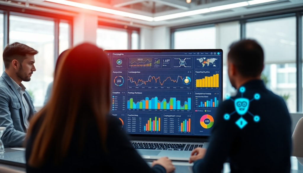 Automated KPI reporting dashboard showcasing cross-channel performance tracking and marketing data visualization with TapClicks AI platform.