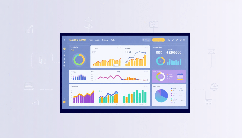 Performance marketing reporting software displaying automated campaign reporting, performance analytics tool, ad spend optimization dashboard, ROAS tracking platform, conversion rate analytics, digital advertising insights, cross-channel campaign tracking, performance marketing automation, paid media dashboard, client performance reports.