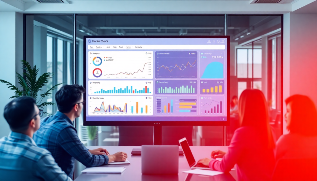 Marketing team analyzing a Supermetrics alternative dashboard for cross-channel analytics, client insights, and reporting automation for agencies.