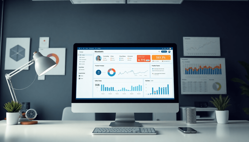 White-label marketing dashboard for agencies showcasing customizable client dashboards and branded analytics software for automated data visualization and performance tracking.