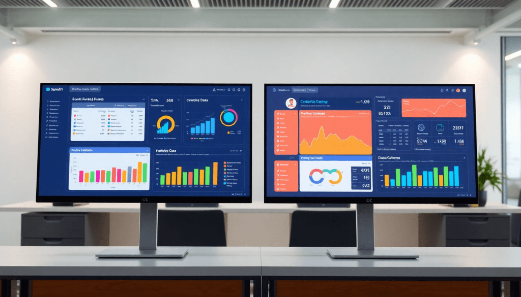 Marketing dashboard automation displaying cross-channel analytics and performance marketing KPIs with insights for agency reporting automation and digital marketing data visualization.