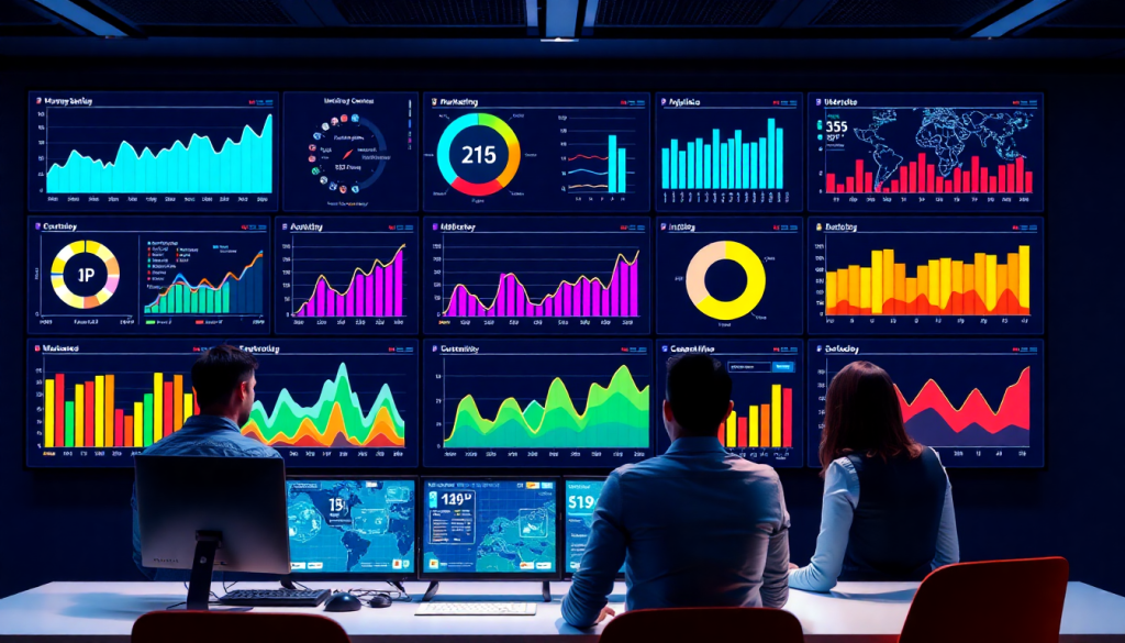 AI data visualization tool for marketing teams displaying automated dashboards for marketing analytics automation, cross-channel performance tracking, and ROI tracking insights on a TapClicks AI platform.