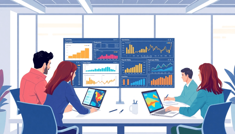 Agency team using a cross-channel reporting tool for automated marketing reports and client dashboard platform, showcasing campaign performance tracking and white-label analytics software, a NinjaCat alternative for agencies.