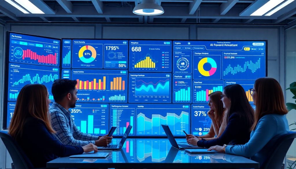 Automated KPI reporting dashboard showcasing marketing analytics automation with AI reporting assistant, featuring cross-channel performance tracking, client analytics automation, and marketing data visualization on the Tapclicks AI platform.