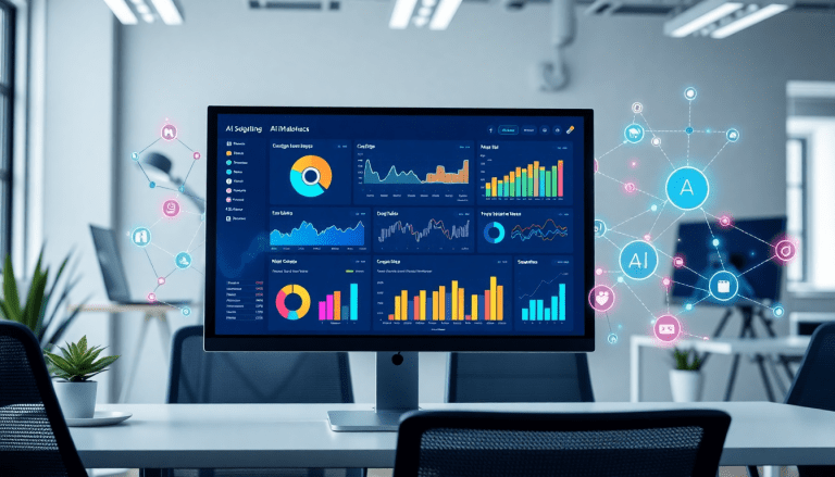 AI-powered marketing dashboard showcasing automated reporting workflows, real-time analytics, and multi-channel data aggregation in a TapClicks marketing dashboard interface.