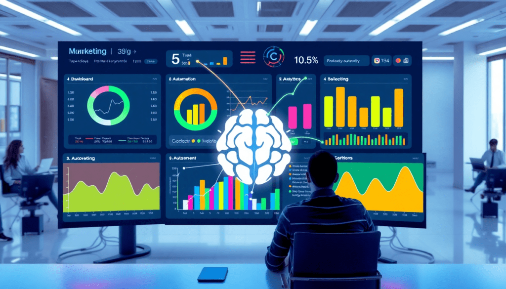 AI data visualization tool for marketing teams showcasing marketing analytics automation, AI reporting assistant, and automated dashboard creation with cross-channel performance tracking, client analytics automation, and ROI tracking dashboard on the Tapclicks AI platform for marketing intelligence automation and campaign performance insights.