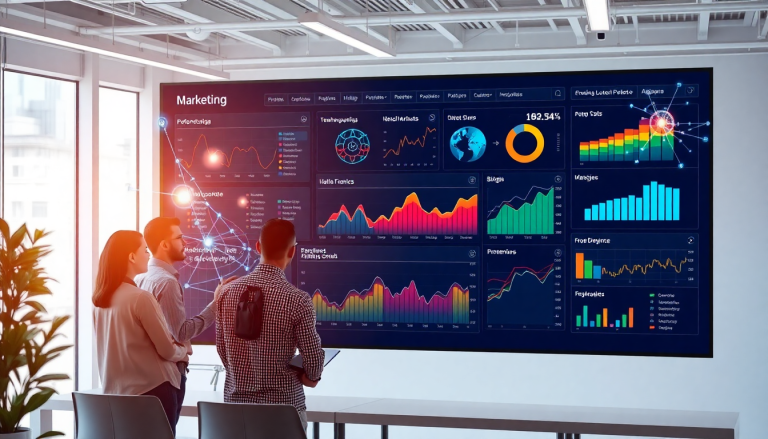 AI data visualization tool for marketing teams displaying AI-powered dashboards, marketing data storytelling, and real-time marketing metrics for automated insight generation.