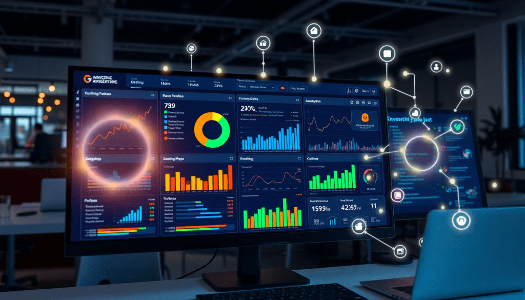 AI-powered marketing dashboard showcasing automated reporting workflows, real-time analytics, and multi-channel data aggregation with TapClicks software.